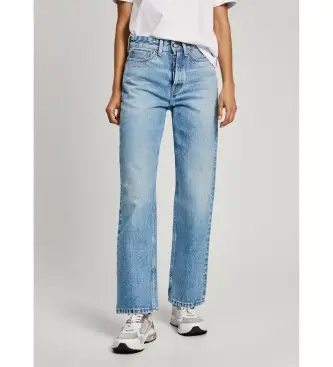 per donna PL204842 Jeans dritti vintage blu (24/32), Casual, Cotone, Denim, Sostenibile