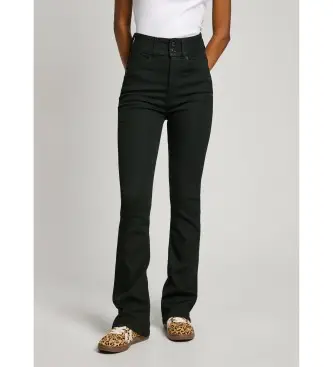 per donna PL204905XM7 Jeans neri Uhw flare fit (24/32), Nero, Casual, Denim, Viscosa