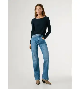 per donna PL2050673VA Jeans dritti Robyn Blue (25/30), Casual, Cotone, Denim Azzurro