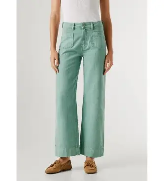 per donna PL20510170S1 Pantaloni verdi Lexa (26/30), Casual, Verde, Cotone
