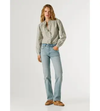 per donna PL2051021 Jeans blu Straight Arrow (30/30), Casual, Cotone, Denim