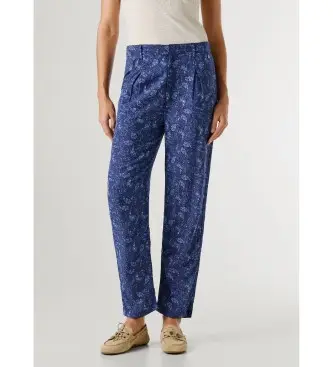 per donna PL2100060 Pantaloni blu Amanda (L), Casual, Cotone