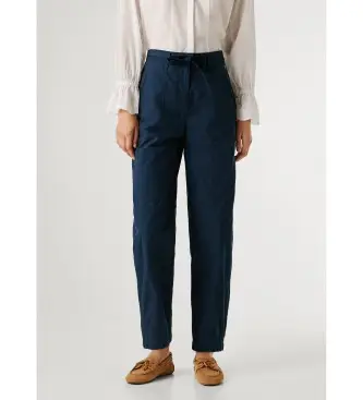 per donna PL2100076 Pantaloni blu navy Alice (L), Casual, Cotone