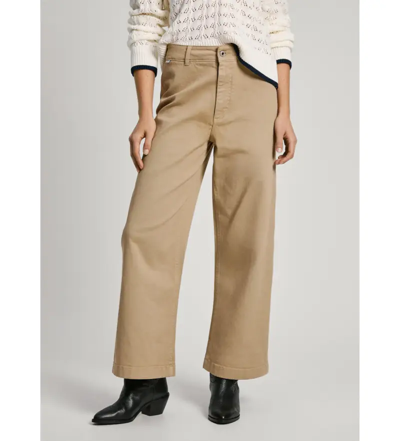 per donna PL211698 Pantaloni Tania beige (29/30), Casual, Cotone