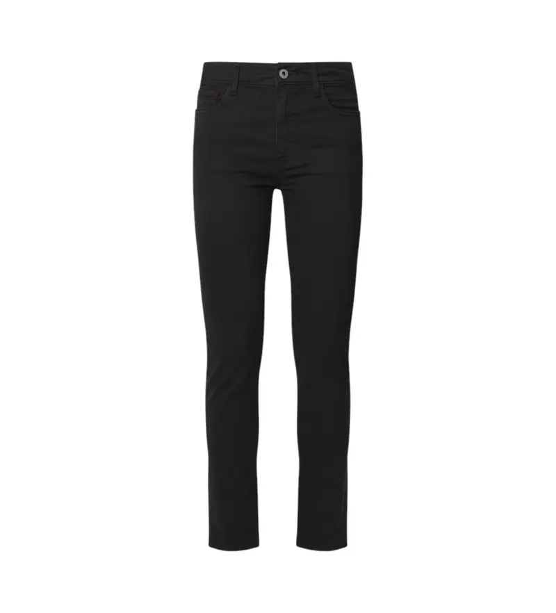 per donna PL211800 Pantaloni skinny a vita media Thelma in nero (25/30), Casual, Cotone, Sostenibile