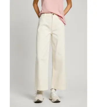 per donna PL211801 Pantaloni culotte Tania Fit in bianco grezzo (28/30), Casual, Cotone