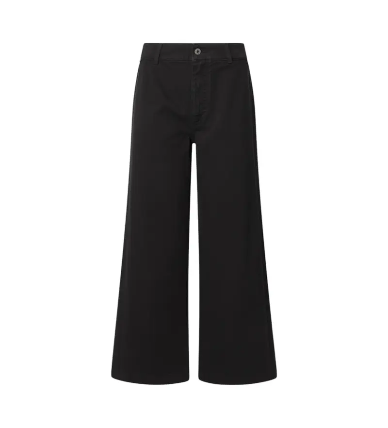 per donna PL211801 Pantaloni neri Tania (24/30), Nero, Casual, Cotone, Sostenibile Pelle