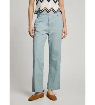 per donna PL211808 Pantaloni blu di Gina (S), Casual, Cotone