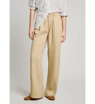 per donna PL211834 Pantaloni beige Goa (S), Casual, Lyocell