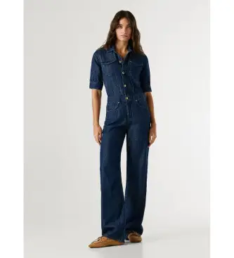 per donna PL2300013 Tuta in denim blu Evie (M), Casual, Cotone