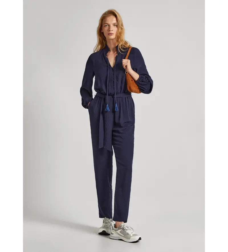 per donna PL230485 Scimmia Cassandra della Marina (XS), Casual, Viscosa, Manica lunga, Navy