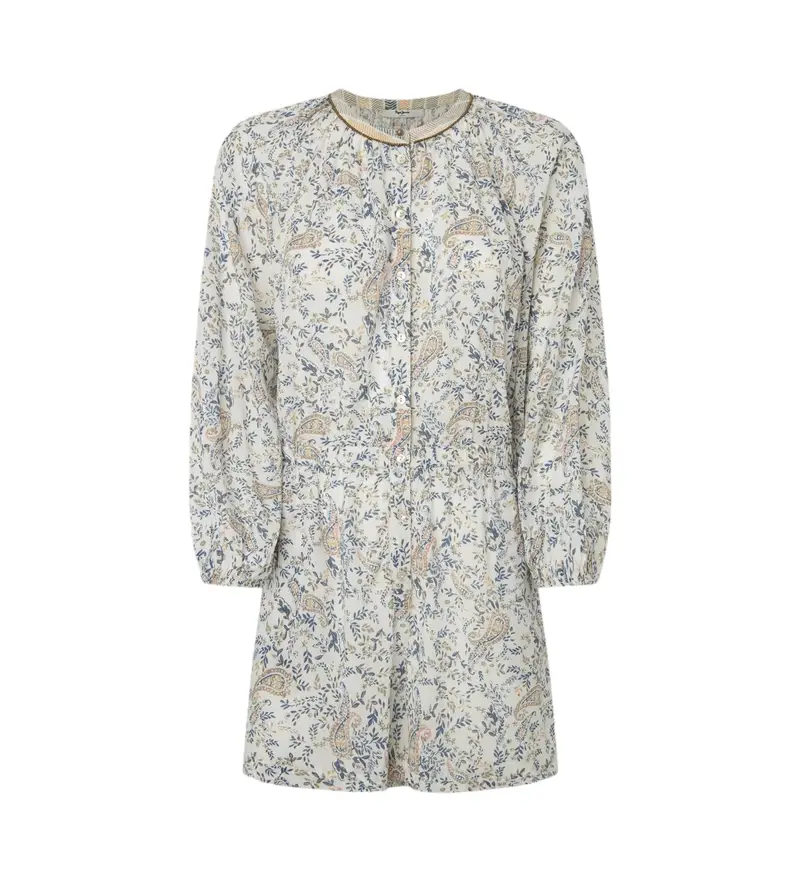 per donna PL230499 Tuta Misty bianco sporco (XS), Casual, Modal, Manica lunga