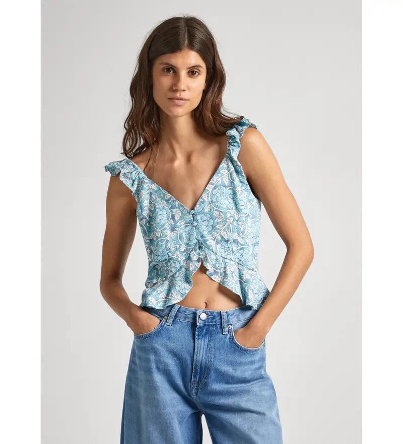 Pepe Jeans Top Donna Blu 4038864
