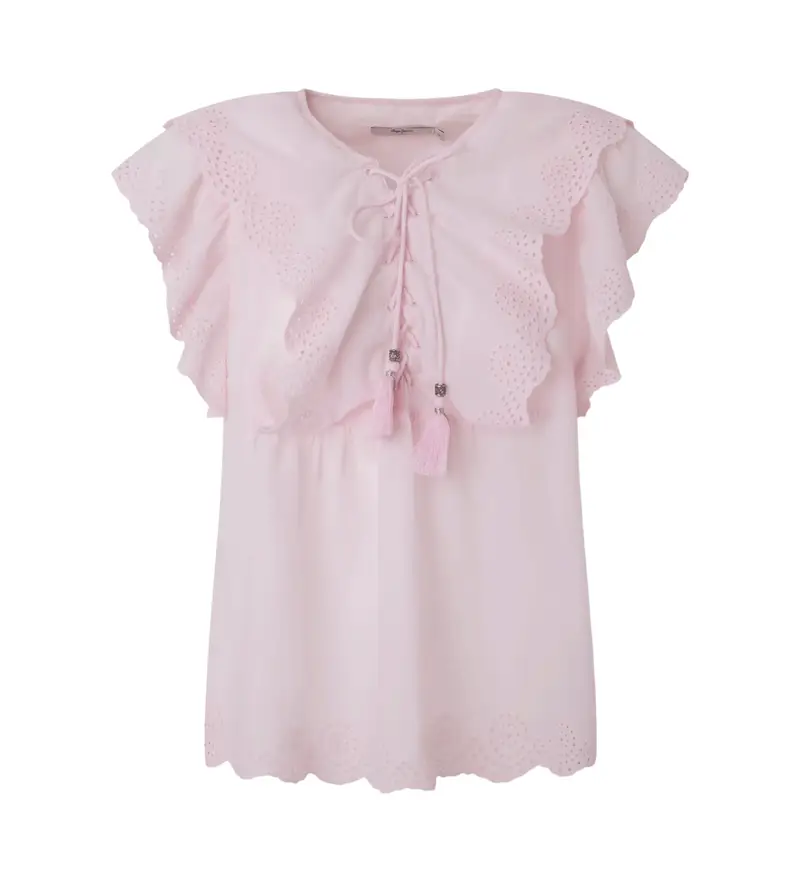 per donna PL304815 Blusa rosa Dorothea (M), Casual, Cotone, Manica corta