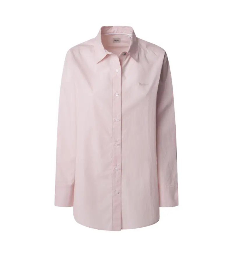 per donna PL304972 Camicia rosa Agnes (S), Casual, Cotone, Manica lunga