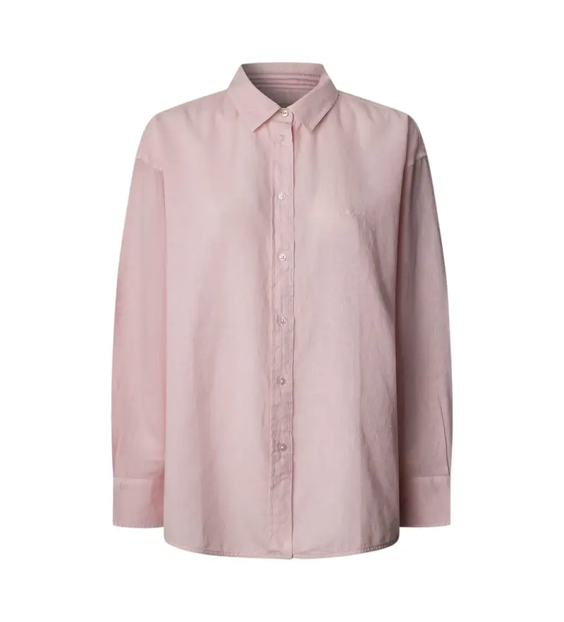 per donna. PL304993 Camicia rosa Chipper (XS), Casual, Lino, Manica lunga