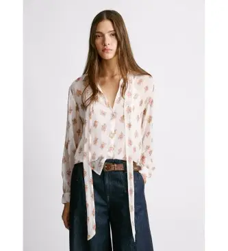 per donna PL3051269 camicetta bianca di Nazareth (XL), Bianco, Casual, Poliestere, Manica lunga