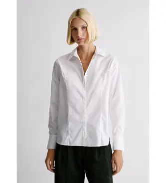 per donna PL3051288 Camicia bianca Lilibeth (XS), Bianco, Casual, Cotone, Manica lunga