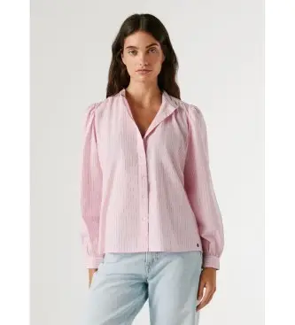 per donna PL3051444 Camicetta rosa Atyty (M), Casual, Cotone, Manica lunga