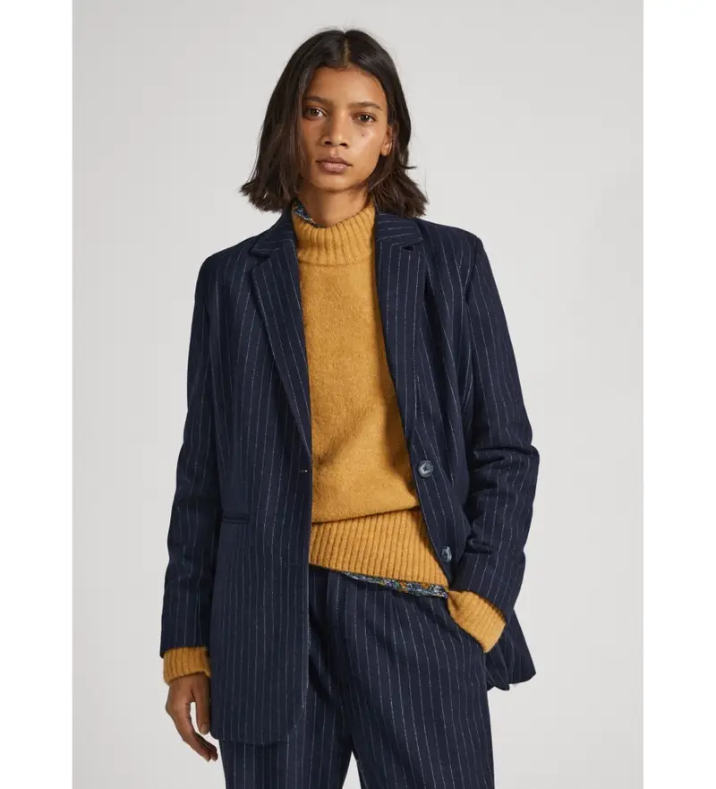 per donna PL402287 René Marina americana (L), Casual, Classico, Poliestere, Manica lunga, Navy