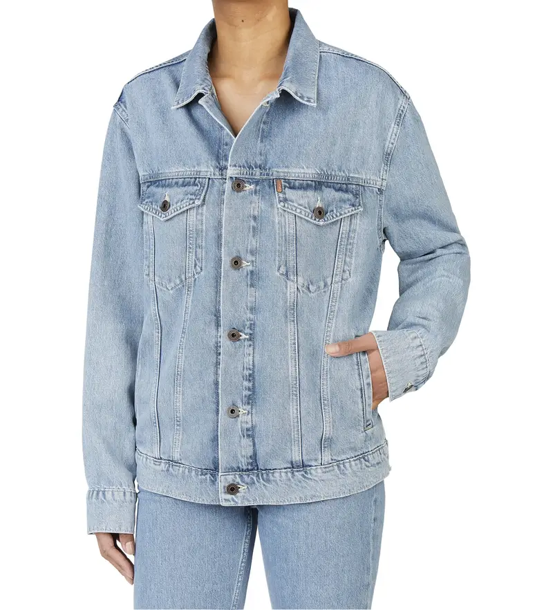 per donna PL402390IA4 Giacca boyfriend in denim blu (S), Casual, Cotone