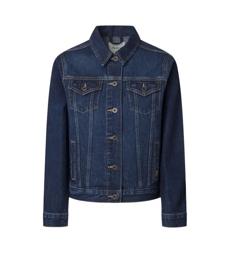 per donna PL402432EF1 Giacca blu normale (XS), Casual, Cotone, Denim, Sostenibile