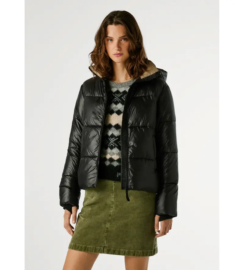 per donna PL4024339 Sussy cappotto corto nero (M), Casual, Poliamide