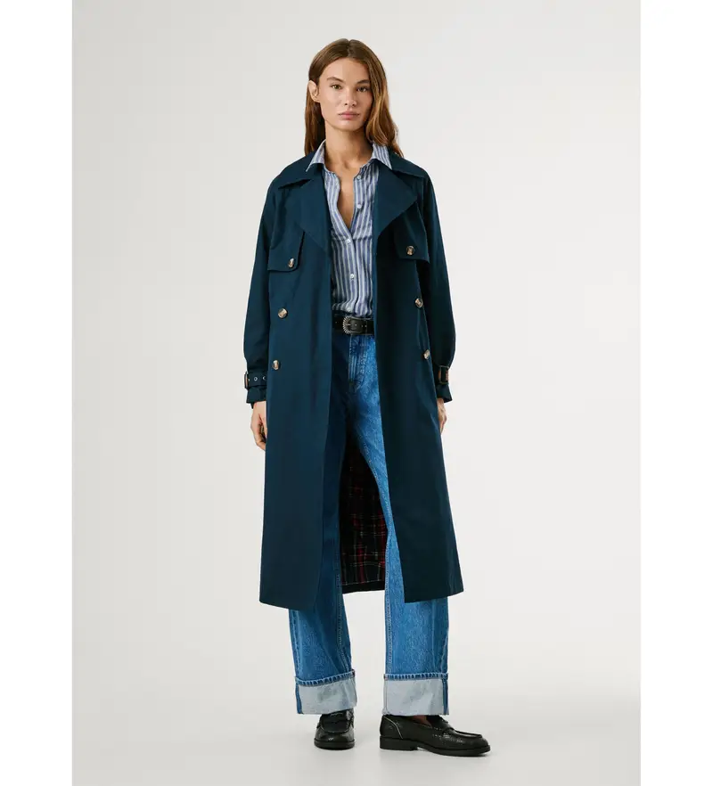 Pepe Jeans Trench Donna Blu 4162968