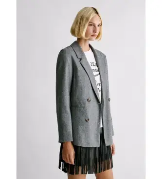 per donna PL4024351 Sia grigio americano (XL), Casual, Da sera, Classico, Poliestere