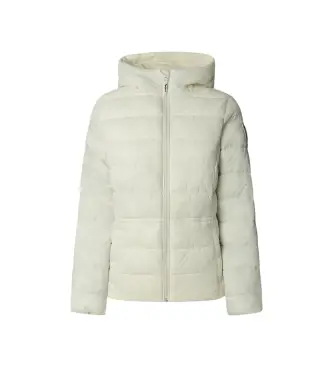 per donna PL4024378 Cappotto bianco sporco Sally Short (XL), Casual, Poliamide