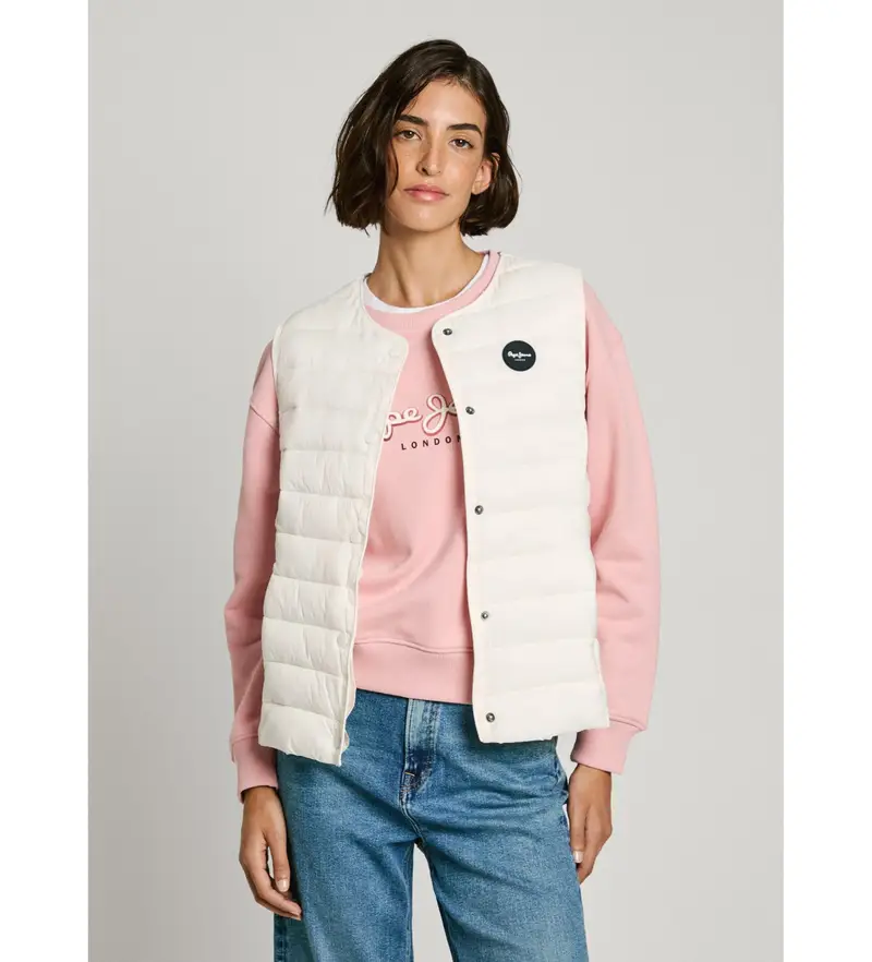 Pepe Jeans Gilet Donna Bianco 4037199