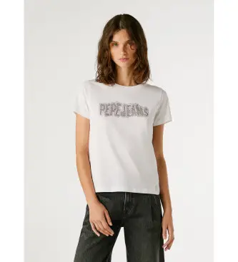 per donna PL5000052 Beri (L), Bianco, Casual, Cotone, Manica corta