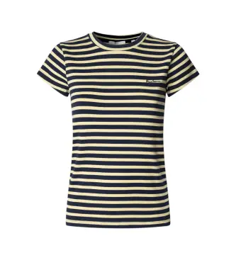 per donna PL5000141 Maglietta blu navy a righe Merida (XS), Casual, Cotone, Manica corta