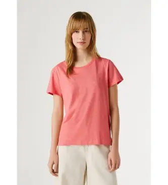 per donna PL506049 Maglietta rosa Megan (L), Casual, Cotone, Lino, Manica corta