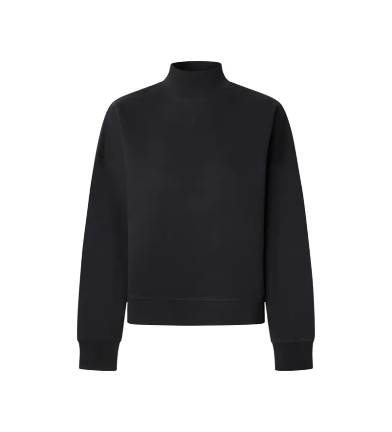 per donna. PL5800007 Felpa nera Bila (M), Nero, Casual, Cotone