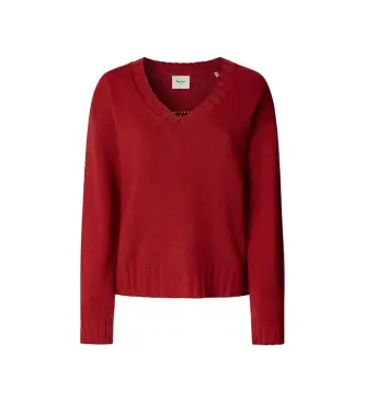 per donna PL7000001 Maglia rossa di Cherice V (M), Rosso, Casual, Poliestere