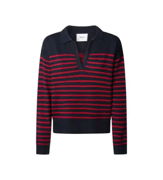 per donna PL7000012 Maglia Carlina blu navy (M), Casual, Cotone, Manica lunga