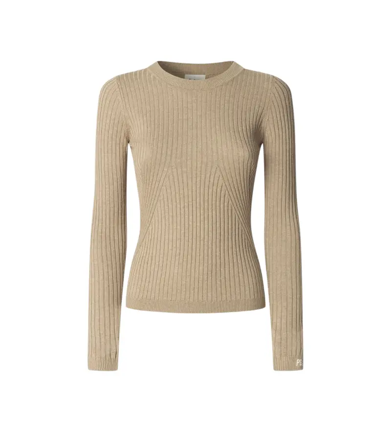 per donna PL7000025 Maglione beige Carla (L), Casual, Cotone