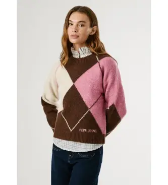 per donna PL7000037 Maglione marrone Cecily (M), Casual, Acrilico