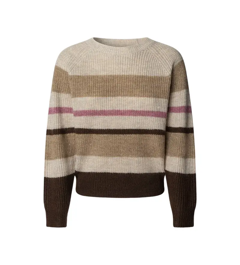 per donna PL7000046 Maglione beige Cassandra (L), Casual, Poliestere