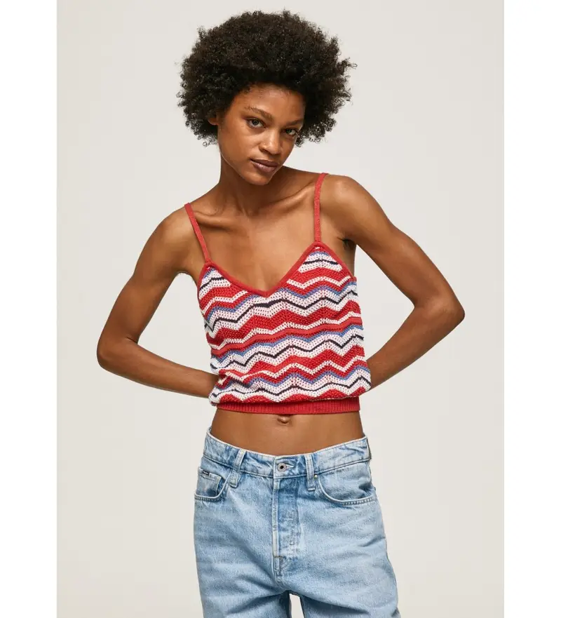 Pepe Jeans Top Donna Rosso 4110653