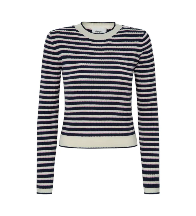 per donna PL702169 Maglia Inés multicolor (XS), Casual, Multicolore, Cotone