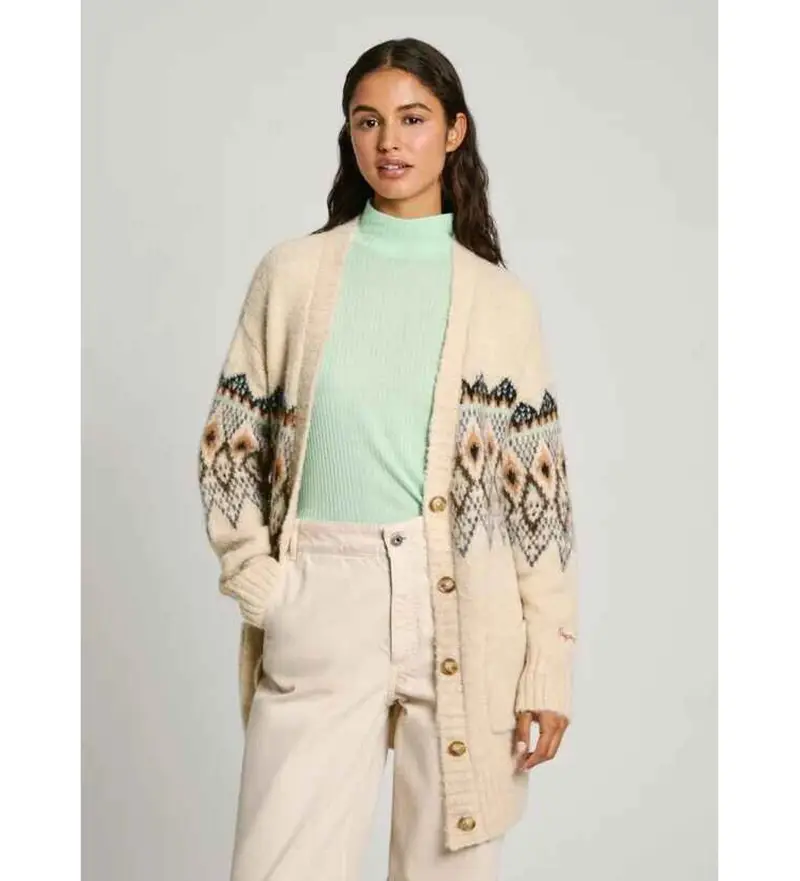 Pepe Jeans Cardigan Donna Bianco 4036822