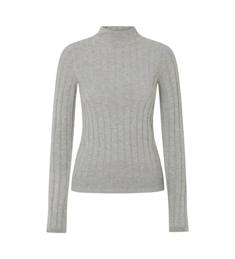 per donna PL702224 Maglione tartaruga grigio Izabel (XS), Casual, Cotone