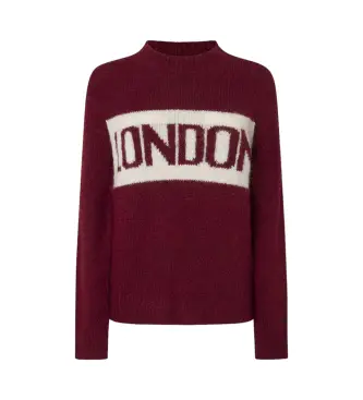 per donna PL702227 Maglia marrone Hilda (M), Casual, Granata, Poliestere