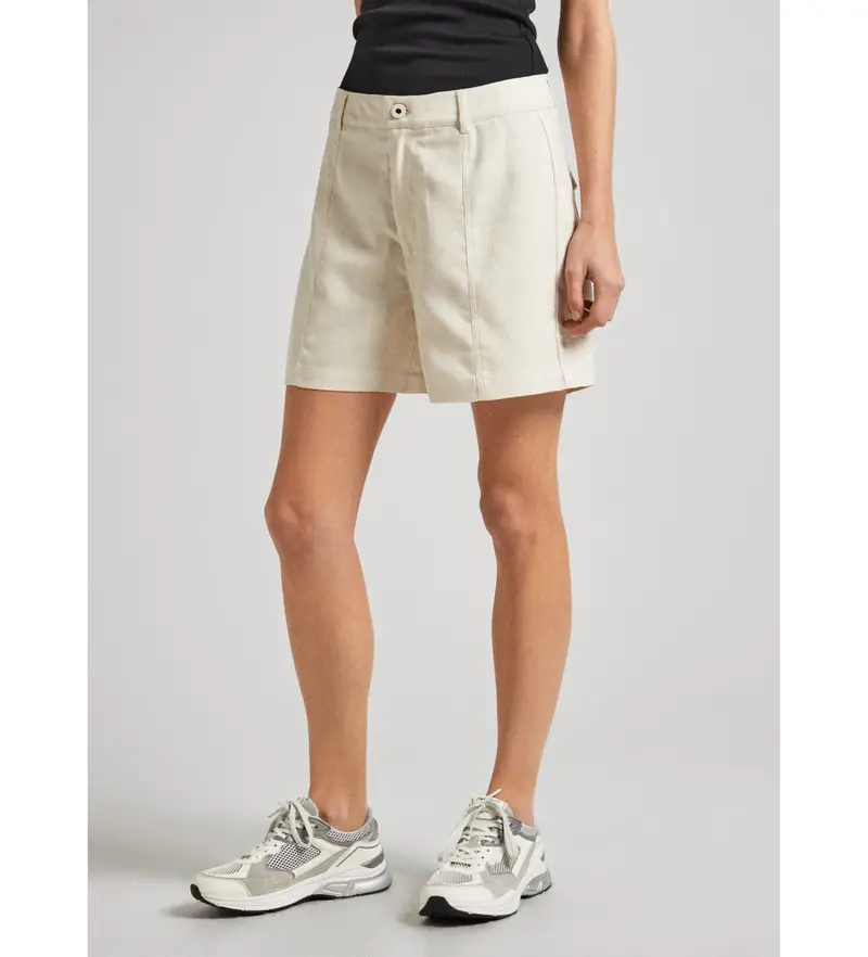 per donna PL801093 Pantaloncini Tilly bianco sporco (XS), Casual, Cotone
