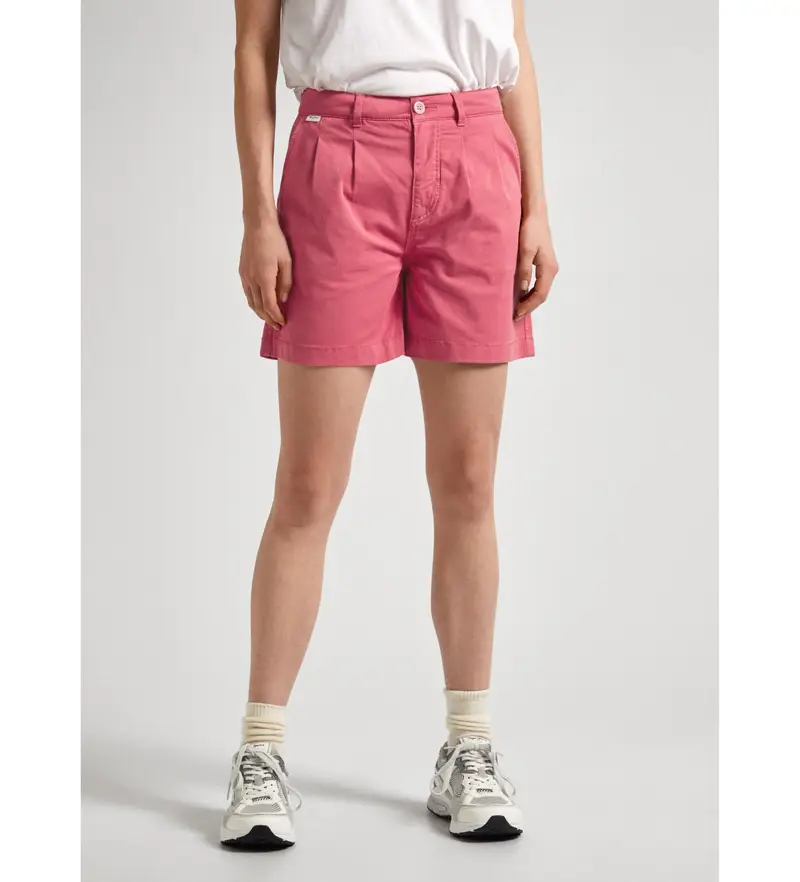 per donna. PL801094 Pantaloncini rosa Vania (25), Casual, Cotone