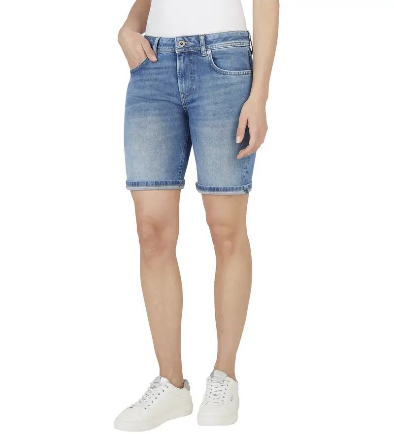 per donna PL801182IC1 Pantaloncini Blue Poppy (25), Casual, Cotone, Denim Blu