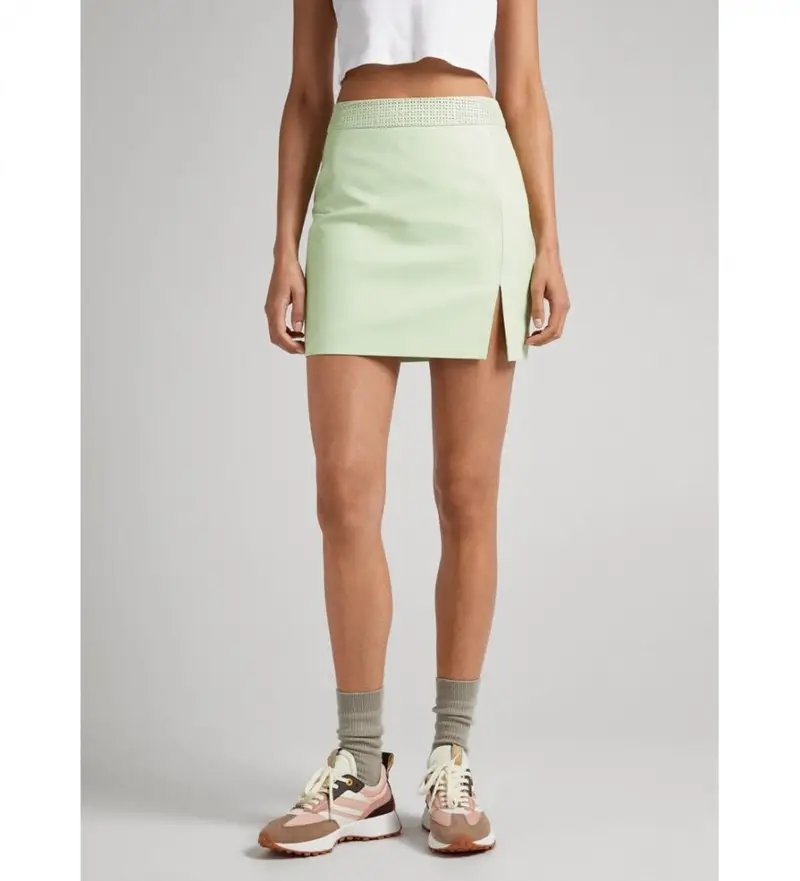 per donna. PL901069 gonna Maar verde (L), Casual, Poliuretano