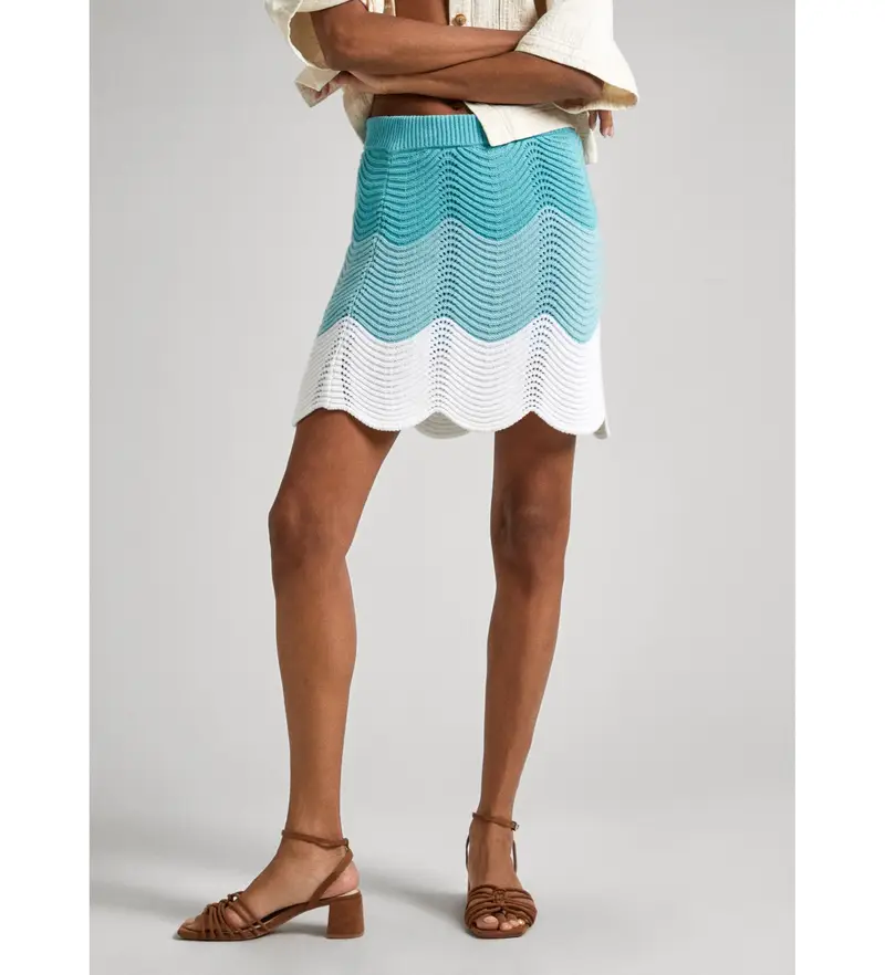 per donna PL901126 Gonna blu Galea (XS), Casual, Cotone